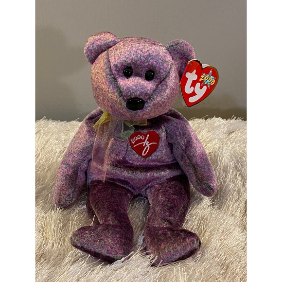 ⭐️🆁🅰🆁🅴⭐️   RARE Ty Beanie Baby 2000 SIGNATURE BEAR - MINT!     𖩆◠ܫ◠𖩐 - Picture 2 of 15